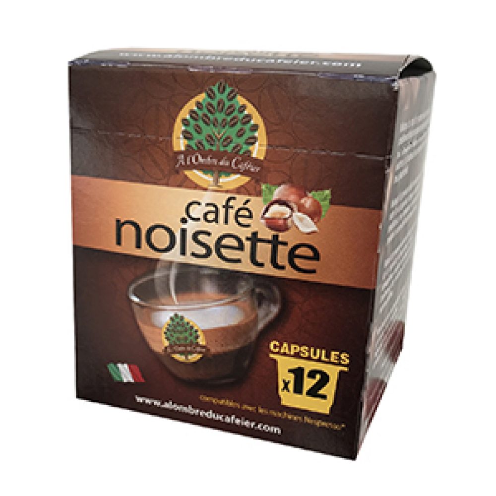 CAFÉ NOISETTE 12 CAPSULES Uniquement compatible Nespresso A l
